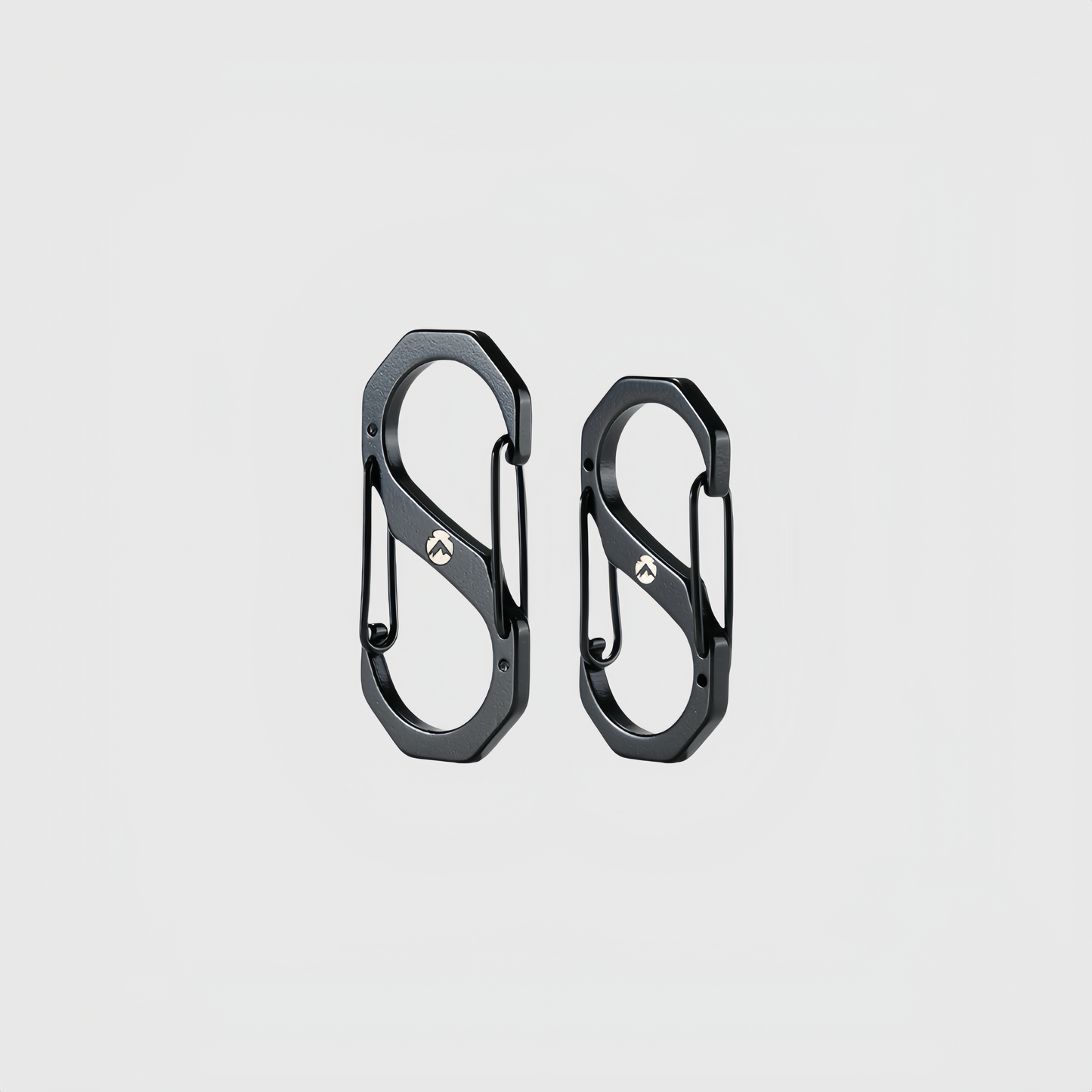 CAMPINGMOON Outdoor S-förmiger Multifunktions-Karabiner aus Edelstahl und Ausrüstungsclip