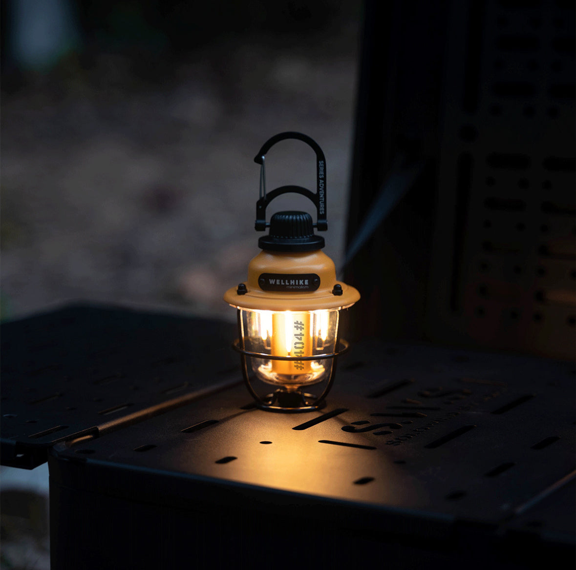 WELLHIKE Minimalistische Außenbeleuchtung Campinglaterne LED Multi-Funktionsatmosphäre Licht für Zelte