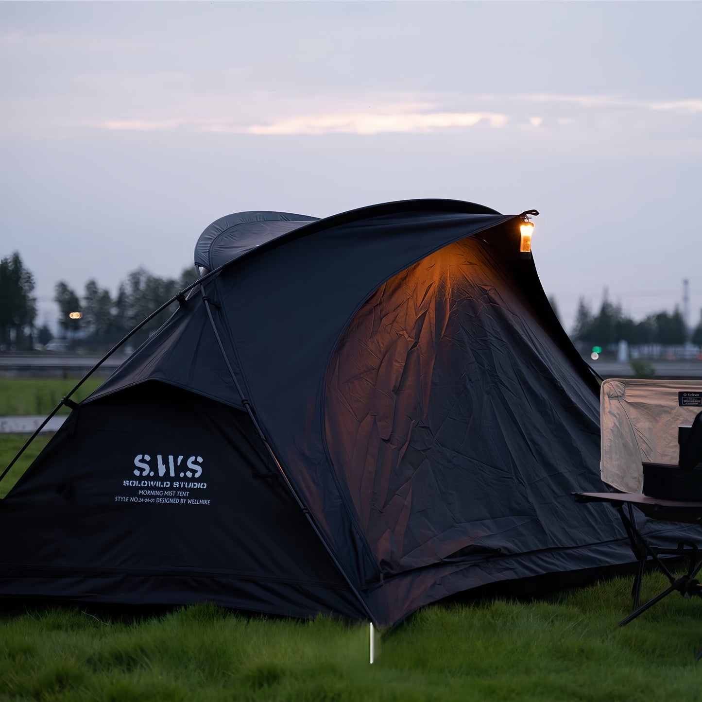 SWS Outdoor Camping Hiking Two-Person Tent - Portable, Waterproof, and Sunproof Shelter