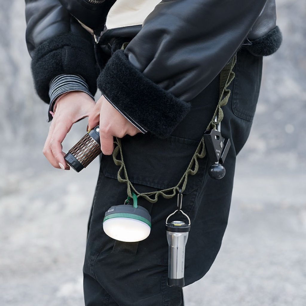 NaNa Outdoor Road Trips Tragbare Wäscheleine Aufbewahrung Karabiner Seil