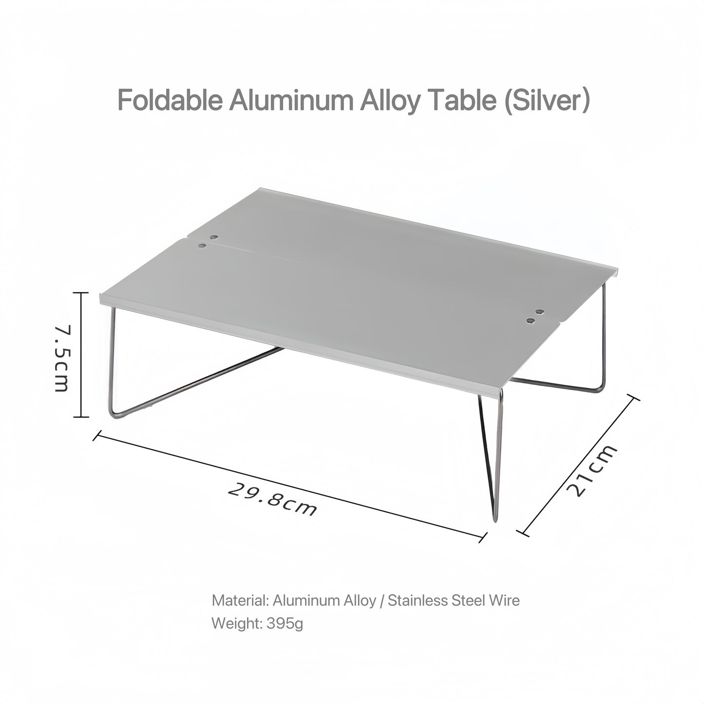 WELLHIKE Outdoor Camping Mini Lightweight Portable Aluminum Alloy Folding Table