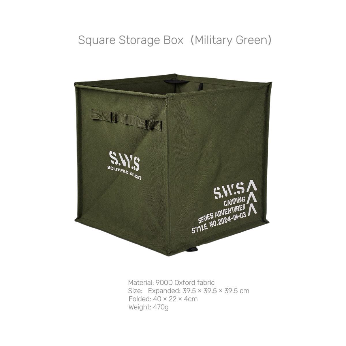 SWS Portable Foldable Outdoor Trash Can Large Capacity Storage Organizer Bag