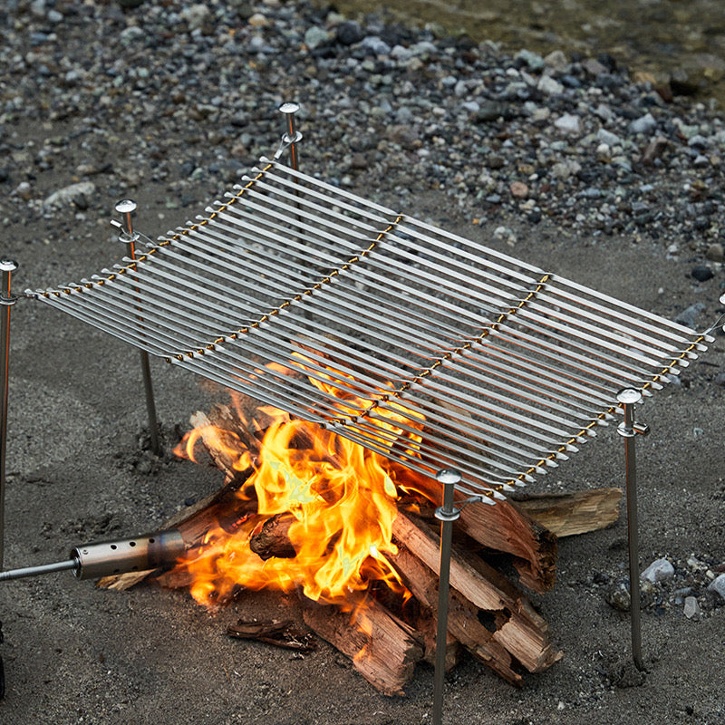 MONNTAINHIKE  Lightweight Foldable 304 Stainless Steel BBQ Portable Camping Multi-Purpose Grilling Rack