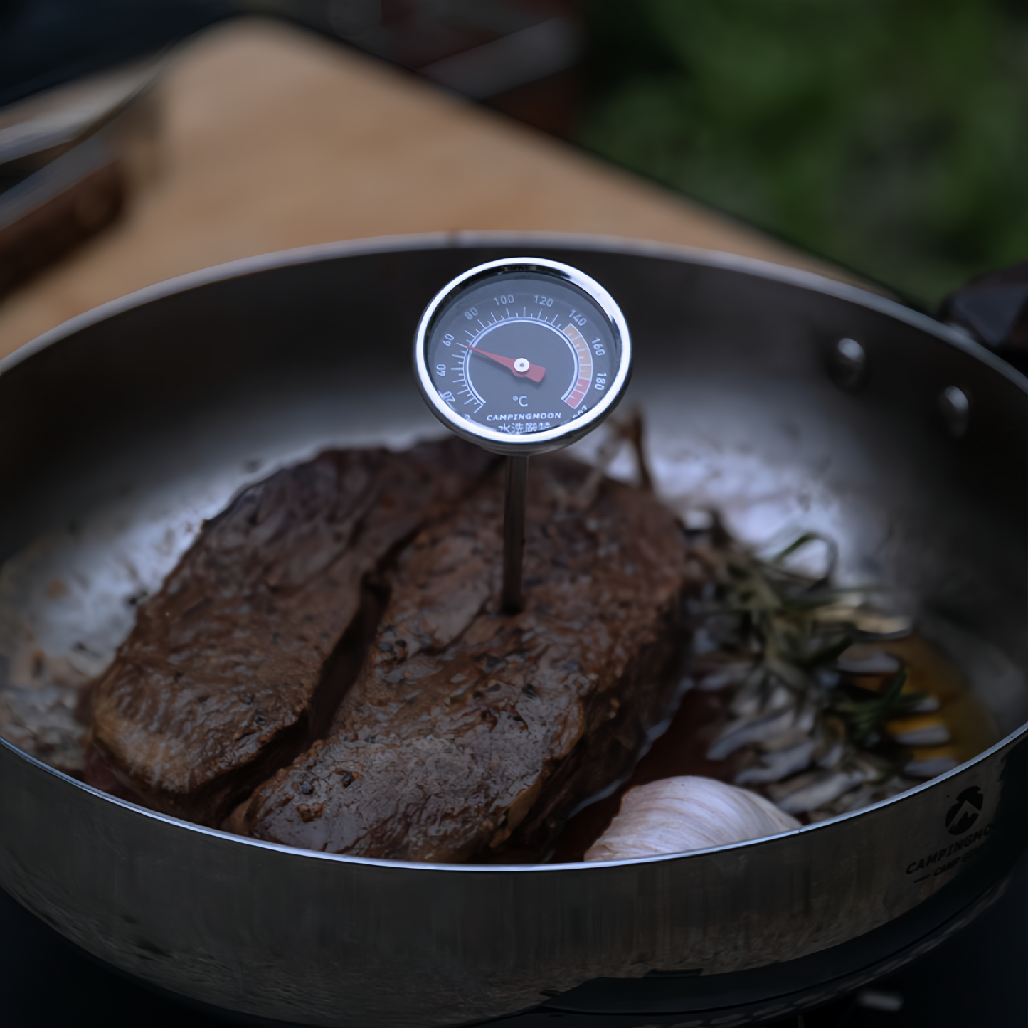 CAMPINGMOON 304 Stainless Steel Mechanical Food Thermometer