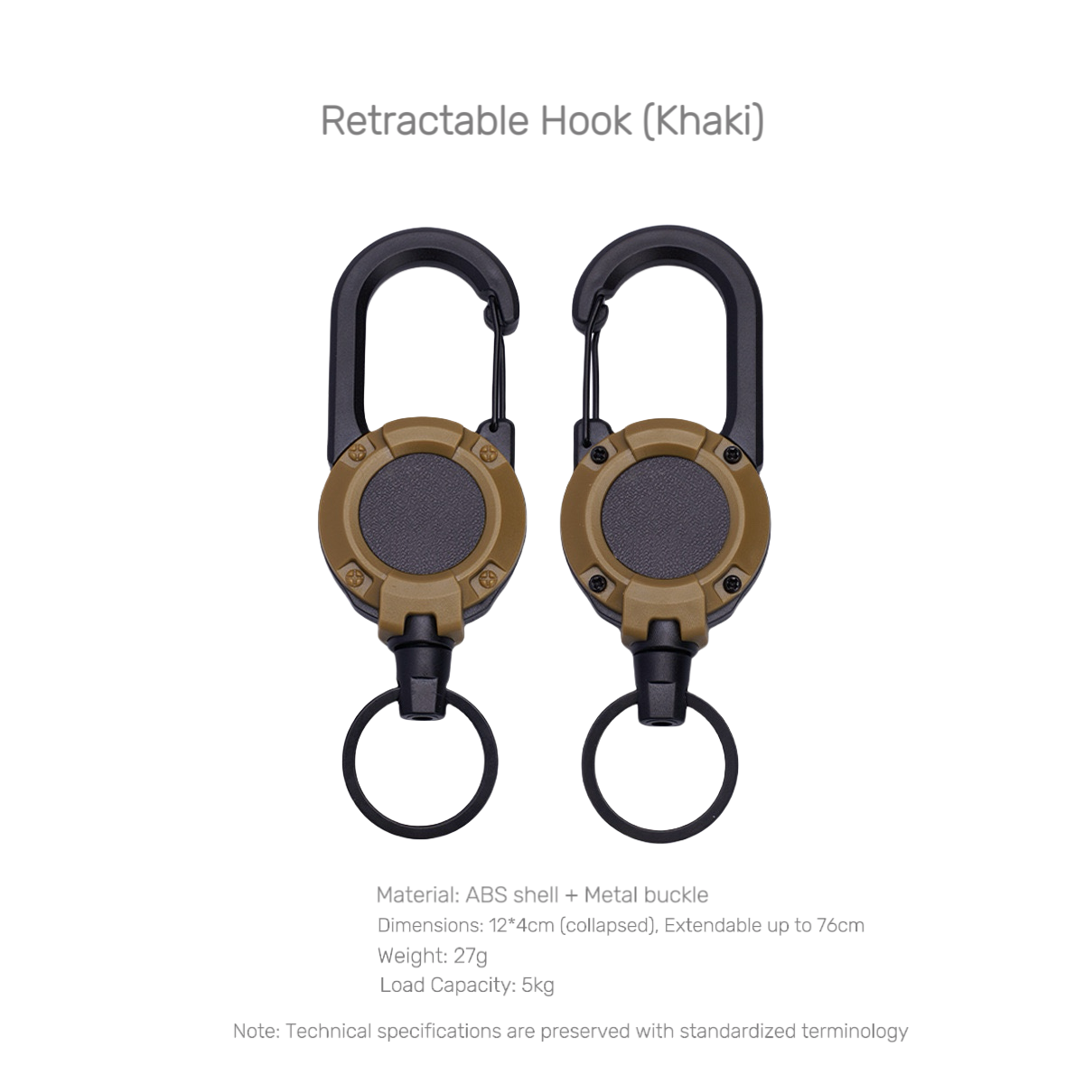 NaNa Outdoor Multi-Functional Outdoor Carabiner Retractable Hook