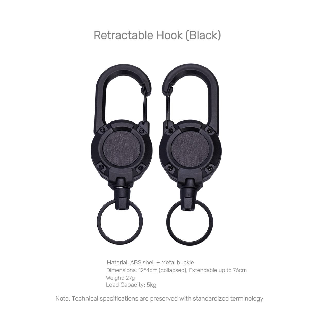 NaNa Outdoor Multi-Functional Outdoor Carabiner Retractable Hook