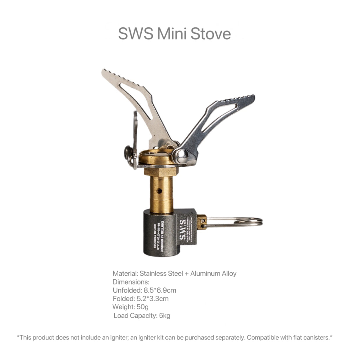 SWS Outdoor Camping Mini Foldable Stove – Portable Survival Gear Pocket Stove