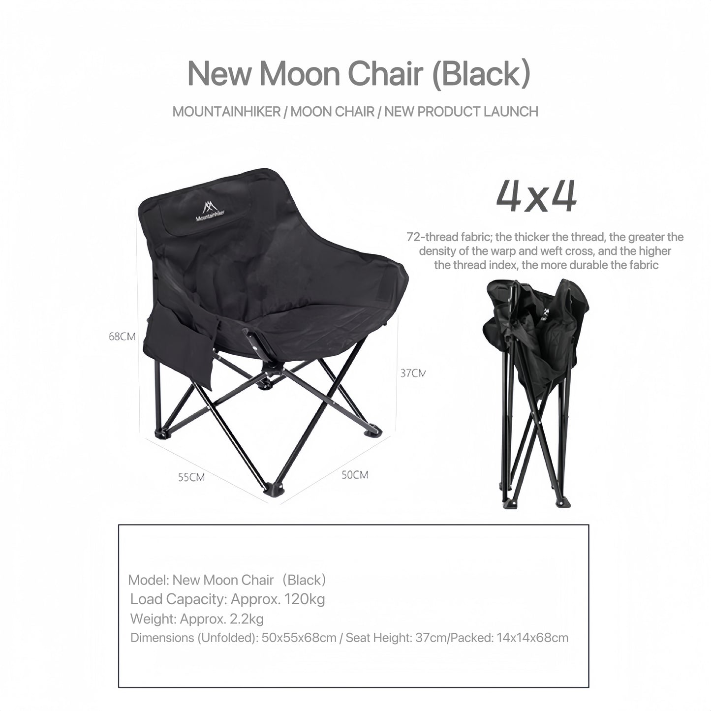 MOUNTAINHIKER Moon Chair Portable Lightweight Camping chairs durable Outdoor Furniture