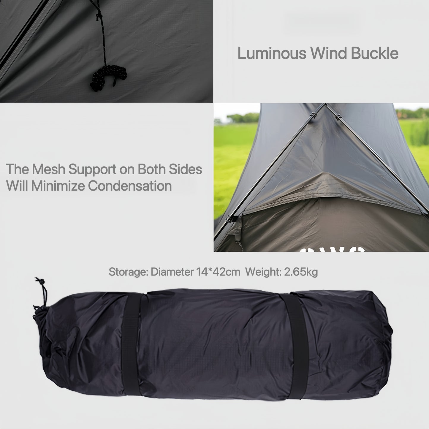 SWS Outdoor Camping Hiking Two-Person Tent - Portable, Waterproof, and Sunproof Shelter