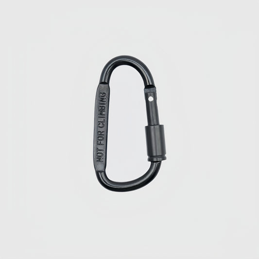 Nana Outdoor High-Quality Aluminum Alloy D-Ring Carabiner - Gunmetal - Lightweight & Durable Climbing Clip