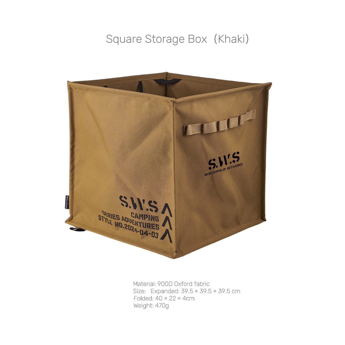 SWS Portable Foldable Outdoor Trash Can Large Capacity Storage Organizer Bag