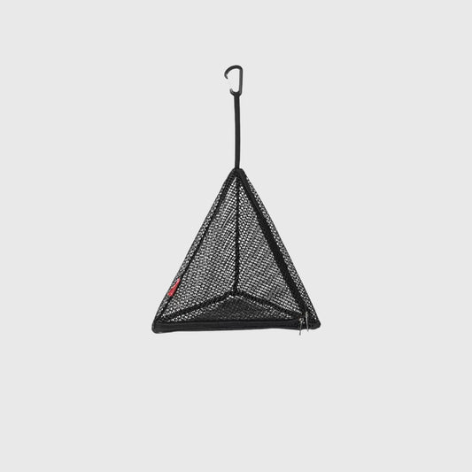 CLS Outdoor Triangular Drying Net - Foldable Storage and Camping Hanging Organizer PVC Hanging Mesh Bag